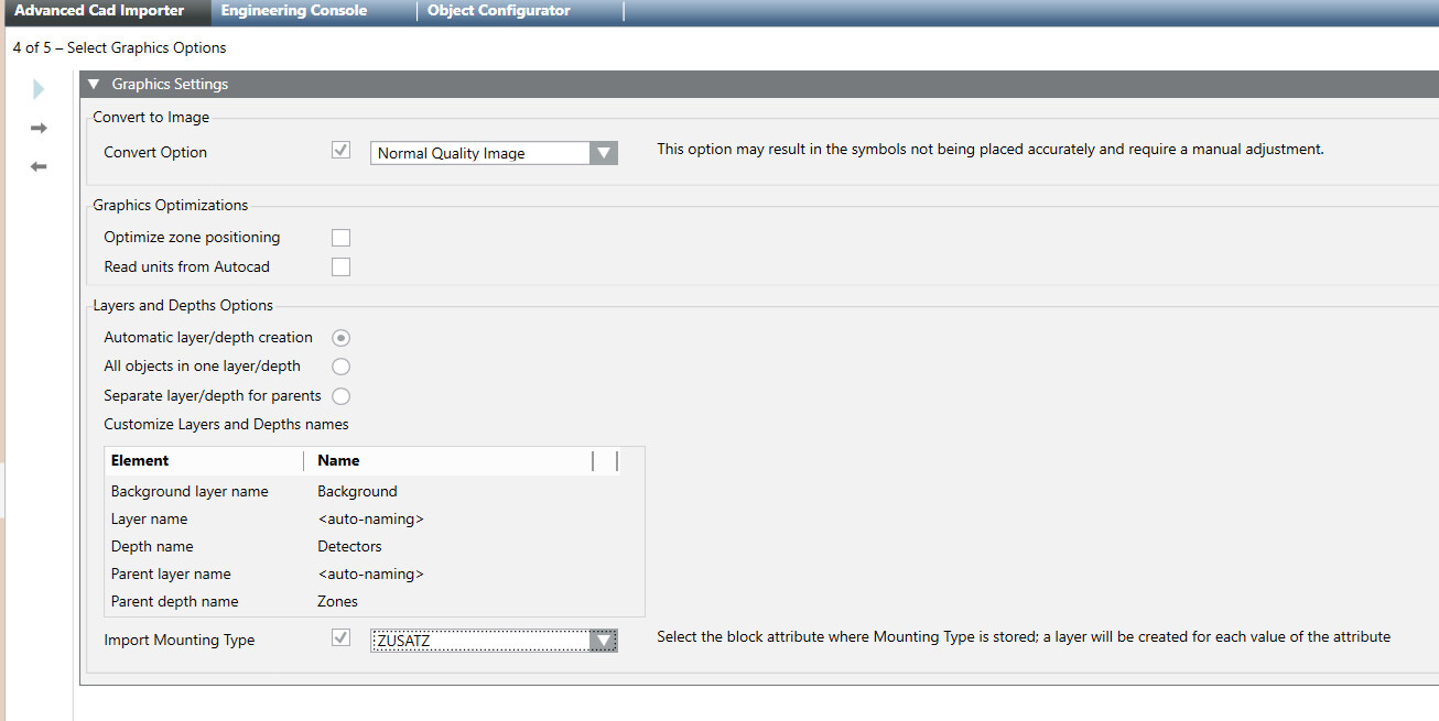 Page 4: Select Graphics Options 