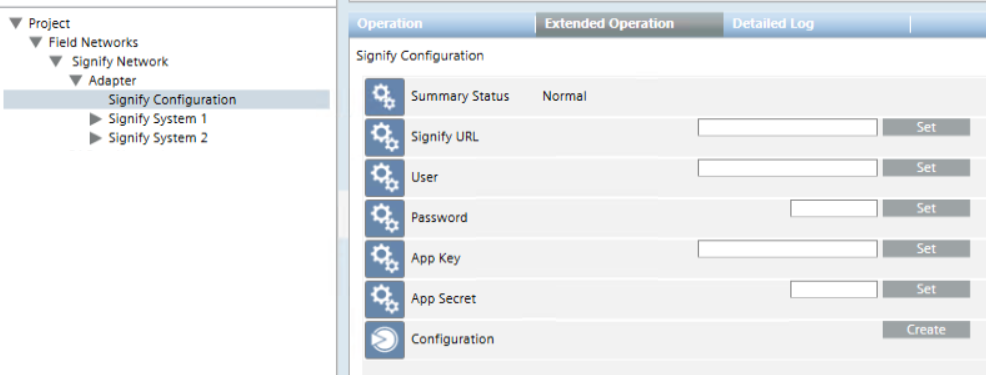 Configuration Node Settings