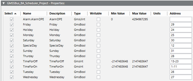 Bitstring Split Properties Settings